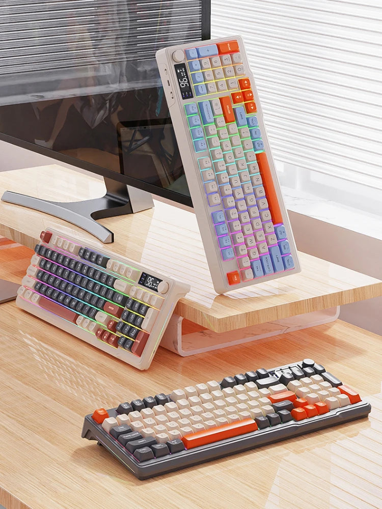 F2 Wireless Bluetooth Gaming Keyboard with Smart Screen
